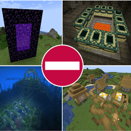 Structure Control: Ruined Portals, Villages, Stronghold, Nether Portal, Custom Structures, and more!
